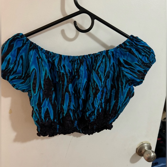 Blue flame crop top - Picture 2 of 2